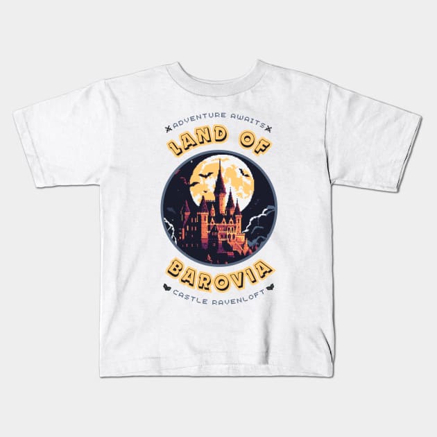 Welcome to Land of Barovia Kids T-Shirt by FriskyLama